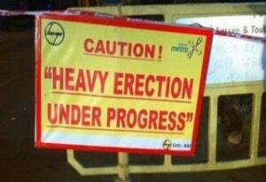 Heavy Erection Under Progress