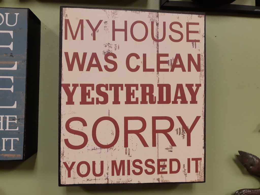 My House Was Clean Yesterday